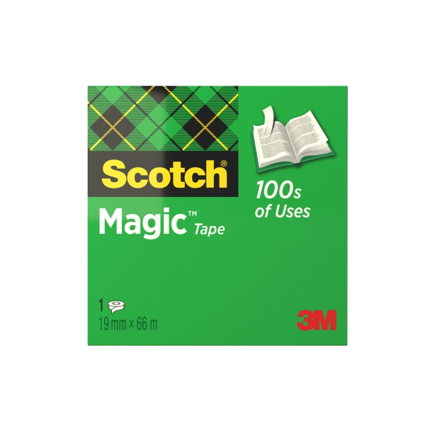 Scotch Magic Cinta Adhesiva Invisible - 19mm x 66m - Color Transparente Scotch Magic Cinta Adhesiva Invisible - 19mm x 66m - Color Transparente
