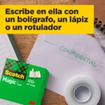 Scotch Magic Cinta Adhesiva Invisible - 19mm x 66m - Color Transparente - immagine 4