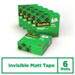 Scotch Magic Pack de 6 Cintas Adhesivas Invisible - 19mm x 33m - Color Transparente - immagine 2