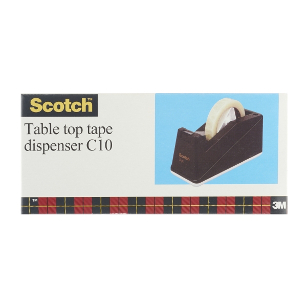 Scotch C10 Dispensador de Cinta Adhesiva - Base Antideslizante - Color Negro Scotch C10 Dispensador de Cinta Adhesiva - Base Antideslizante - Color Negro