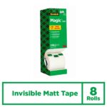 Scotch Magic Pack Ahorro de 8 Rollos de Cinta Adhesiva Invisible 19mm x 33m - Color Transparente - immagine 2