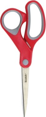 Scotch Tijeras Ergonomicas 20cm - Acero Inoxidable - Mango Ergonomico - Color Rojo - immagine 3