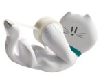 Scotch Magic Dispensador de Cinta Adhesiva - Forma de Gato - Incluye 1 Rollo de 19mm x 8.89m - Color Blanco - immagine 2