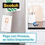 Scotch Cinta Adhesiva para Paredes - 19mm x 16.5m - Incluye Dispensador - Color Transparente - immagine 4