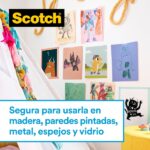 Scotch Cinta Adhesiva para Paredes - 19mm x 16.5m - Incluye Dispensador - Color Transparente - immagine 5