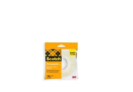 Scotch Cinta Adhesiva - Facil de Cortar - 15mm x 33m - Color Transparente