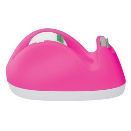 Scotch Dispensador de Cinta Adhesiva - Forma de Conejo - Incluye 1 Rollo de 19mm x 8.89m - Color Rosa
