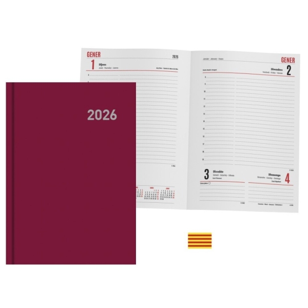 Ingraf Paris Agenda Anual en Catalan - Dia Pagina - Viernes