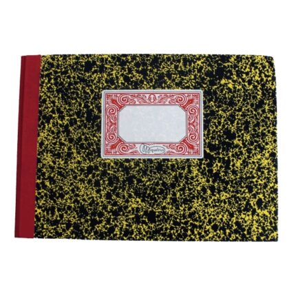 Miquel Rius Cuaderno Cartone Caja (M.D.D.H.) - Tamaño 4º Apaisado 210x150mm - 100 Hojas Foliado 70 g/m² - Papel Extra Opaco - Cubiertas en Carton Forrado de Papel Jaspeado y Lomo de Tela Engomado