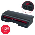GBC 240 Home Office A4 Plastificadora - Calentamiento en 2 Minutos - Desde Documentos de Identidad hasta Documentos A4 - Compatible con Bolsas de 75 a 125 micras - Color Negro/Rojo - immagine 3