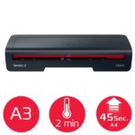 GBC 240HS Home Office A3 Plastificadora - Calentamiento en 2 Minutos - Desde Documentos de Identidad hasta Documentos A3 - Compatible con Bolsas de 75 a 125 micras - Color Negro /Rojo - immagine 2