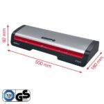GBC 250HS Home Office A3 Plastificadora - Calentamiento en 1 Minuto - Desde Documentos de Identidad hasta Documentos A3 - Compatible con Bolsas de 75 a 125 micras - Color Negro/Plata - immagine 5