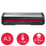 GBC 480HS Office A3 Plastificadora - Calentamiento en 1 Minuto - Desde Documentos de Identidad hasta Documentos A3 - Compatible con Bolsas de 75 a 175 micras - Color Negro/Plata - immagine 2