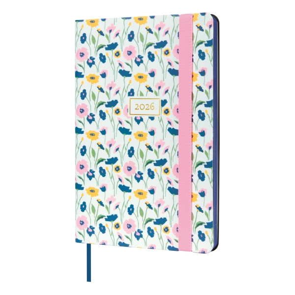 Finocam Flexi Joy Agenda - Anual 2026 - Tapa Blanda - Formato F4 - 120x13x172mm - Semana Vista Horizontal - Tematica de Flores Finocam Flexi Joy Agenda - Anual 2026 - Tapa Blanda - Formato F4 - 120x13x172mm - Semana Vista Horizontal - Tematica de Flores