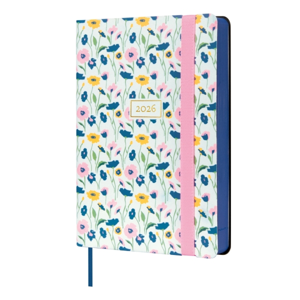 Finocam Flexi Joy Agenda - Anual 2026 - Tapa Blanda - Formato F4 - 120x23x172mm - 1 Dia por Pagina - Tematica de Flores Finocam Flexi Joy Agenda - Anual 2026 - Tapa Blanda - Formato F4 - 120x23x172mm - 1 Dia por Pagina - Tematica de Flores