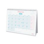 Finocam Chic Calendario de Sobremesa - Anual 2026 - 210x70x155mm - Espacio para Escribir - Color Turquesa - immagine 3