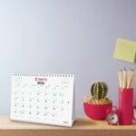 Finocam Chic Calendario de Sobremesa - Anual 2026 - 210x70x155mm - Espacio para Escribir - Color Blanco - immagine 2