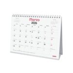 Finocam Chic Calendario de Sobremesa - Anual 2026 - 210x70x155mm - Espacio para Escribir - Color Blanco - immagine 3
