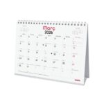 Finocam Chic Calendario de Sobremesa en Catalan - Anual 2026 - 210x70x155mm - Espacio para Escribir - Color Blanco - immagine 3