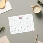 Finocam Chic Calendario Imantado en Catalan - Anual 2026 - Bloc Encolado - 210x6x150mm - Espacio para Escribir - Color Blanco - immagine 3