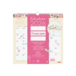 Finocam Design Calendario de Pared - Anual 2026 - 300x5x310mm - Color Surtidos