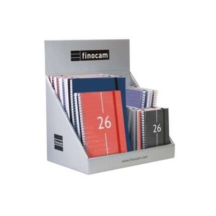 Finocam Pack de 25 Agendas Surtidas - Anual 2026 - Semana Vista - Color Surtidos