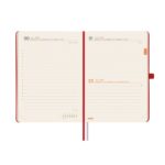 Finocam Minimal Textura Agenda en Catalan - Anual 2026 - Tapa Dura - Cierre con Goma Elastica - Formato M4 - 124x27x174mm - 1 Dia por Pagina - Color Rojo - immagine 4