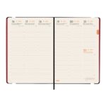 Finocam Flexi Lisa Agenda - Anual 2026 - Tapa Blanda - Formato FA5 - 151x13x214mm - Semana Vista en Vertical - Color Rojo - immagine 4