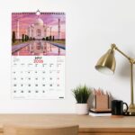 Finocam Calendario de Pared en Catalan - Anual 2026 - Imagenes Variadas - con Espiral - Espacio para Escribir - Tematica de Maravillas Del Mundo - immagine 2