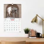 Finocam Calendario de Pared en Catalan - Anual 2026 - Imagenes Variadas - con Espiral - Espacio para Escribir - Tematica de Ciudades y Pueblos - immagine 2