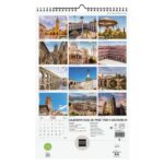 Finocam Calendario de Pared en Catalan - Anual 2026 - Imagenes Variadas - con Espiral - Espacio para Escribir - Tematica de Ciudades y Pueblos - immagine 4