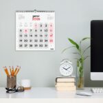 Finocam Calendario de Pared en Catalan - Anual 2026 - 300x5x310mm - Numeros Grandes - Color Blanco y Rojo - immagine 2