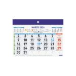 Finocam Calendario Faldilla - Anual 2026 - Formato F91 - 150x3x105mm - Numeros Grandes - Color Blanco y Azul - immagine 2