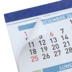 Finocam Calendario Faldilla - Anual 2026 - Formato F91 - 150x3x105mm - Numeros Grandes - Color Blanco y Azul - immagine 3