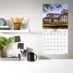 Finocam Calendario de Pared Internacional - Anual 2026 - Imagenes Variadas - 311x5x305mm - Tematica de Madrid - immagine 2