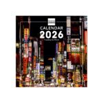 Finocam Calendario de Pared Internacional - Anual 2026 - Imagenes Variadas - 191x5x185mm - Tematica de Viajes