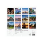 Finocam Calendario de Pared Internacional - Anual 2026 - Imagenes Variadas - 191x5x185mm - Tematica de Viajes - immagine 4