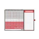 Finocam Calendario Imantado en Catalan - Anual 2026 - 224x12x160mm - Espacio para Escribir - Color Blanco y Rojo - immagine 4
