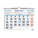 Finocam Calendario de Pared - Anual 2026 - Formato M - 300x10x220mm - Numeros Grandes - Color Azul y Blanco - immagine 3