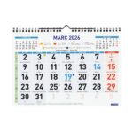 Finocam Calendario de Pared en Catalan - Anual 2026 - Formato M - 300x10x220mm - Numeros Grandes - Color Azul y Blanco - immagine 3