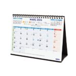 Finocam Calendario de Sobremesa en Catalan - Anual 2026 - Formato S - 210x70x155mm - Espacio para Escribir - Color Azul y Blanco - immagine 3