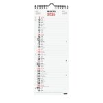 Finocam Calendario de Pared - Anual 2026 - Formato Largo M - 130x5x335mm - Espacio para Escribir - Color Blanco y Rojo - immagine 3