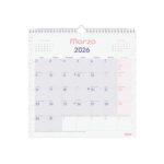 Finocam Chic Calendario de Pared - Anual 2026 - 300x5x310mm - Espacio para Escribir - Color Morado - immagine 3