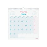 Finocam Chic Calendario de Pared - Anual 2026 - 300x5x310mm - Espacio para Escribir - Color Turquesa - immagine 3