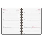 Finocam Alma Agenda - Anual 2026 - con Espiral - Formato E10 - 172x19x220mm - Semana Vista Horizontal - Color Negro - immagine 5