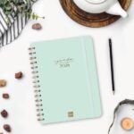 Finocam Alma Agenda - Anual 2026 - con Espiral - Formato E10 - 172x19x220mm - Semana Vista Horizontal - Color Menta - immagine 2