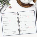 Finocam Alma Agenda - Anual 2026 - con Espiral - Formato E10 - 172x19x220mm - Semana Vista Horizontal - Color Azul - immagine 3