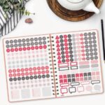 Finocam Alma Agenda - Anual 2026 - con Espiral - Formato E10 - 172x19x220mm - Semana Vista Horizontal - Color Coral - immagine 4