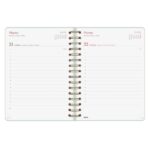 Finocam Alma Agenda - Anual 2026 - con Espiral - Formato E10 - 180x30x220mm - 1 Dia por Pagina - Color Menta - immagine 4
