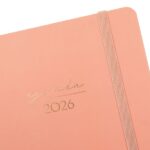Finocam Alma Agenda - Anual 2026 - con Espiral - Formato E10 - 180x30x220mm - 1 Dia por Pagina - Color Coral - immagine 5